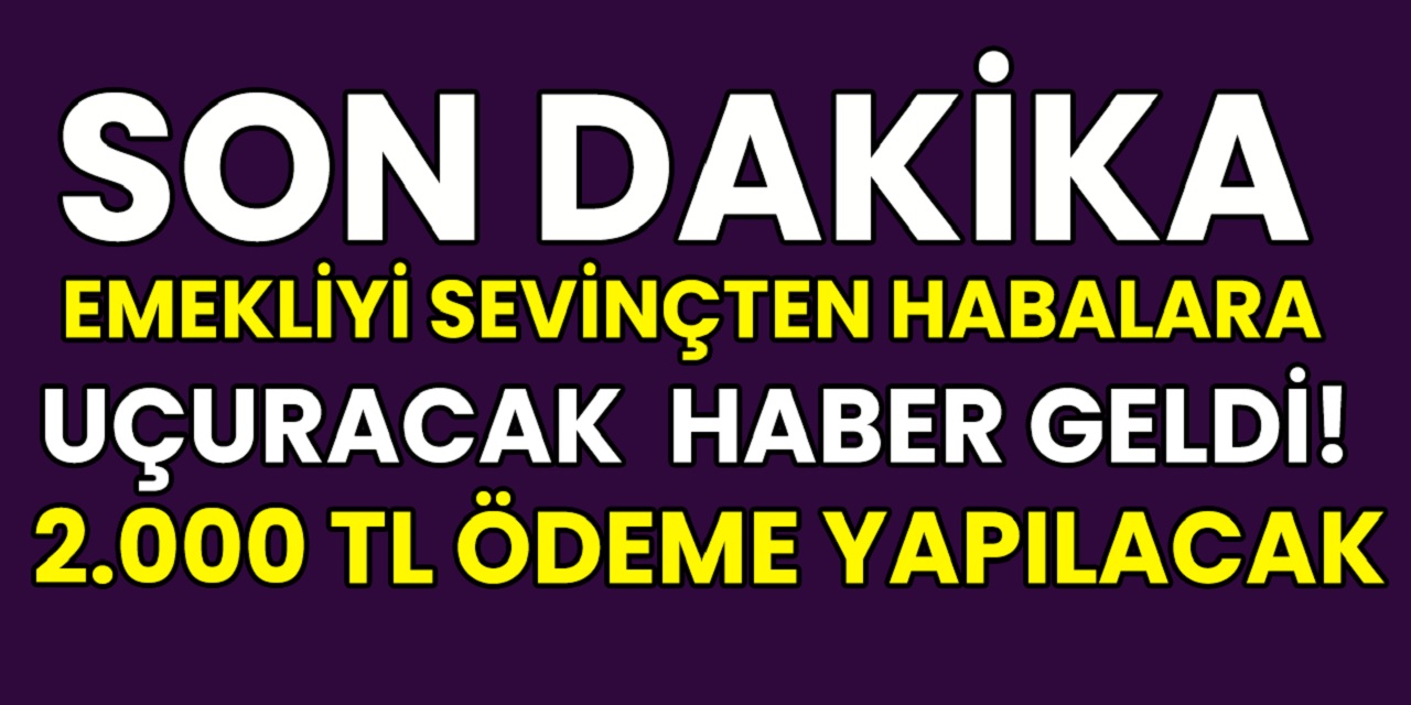 Son Dakika Aksam Vakti Gelen Mujdeye Gore Emekliler Icin 2 000 Tl Odeme Basladi Paralar Hemen Hesaplara Yatiriliyor